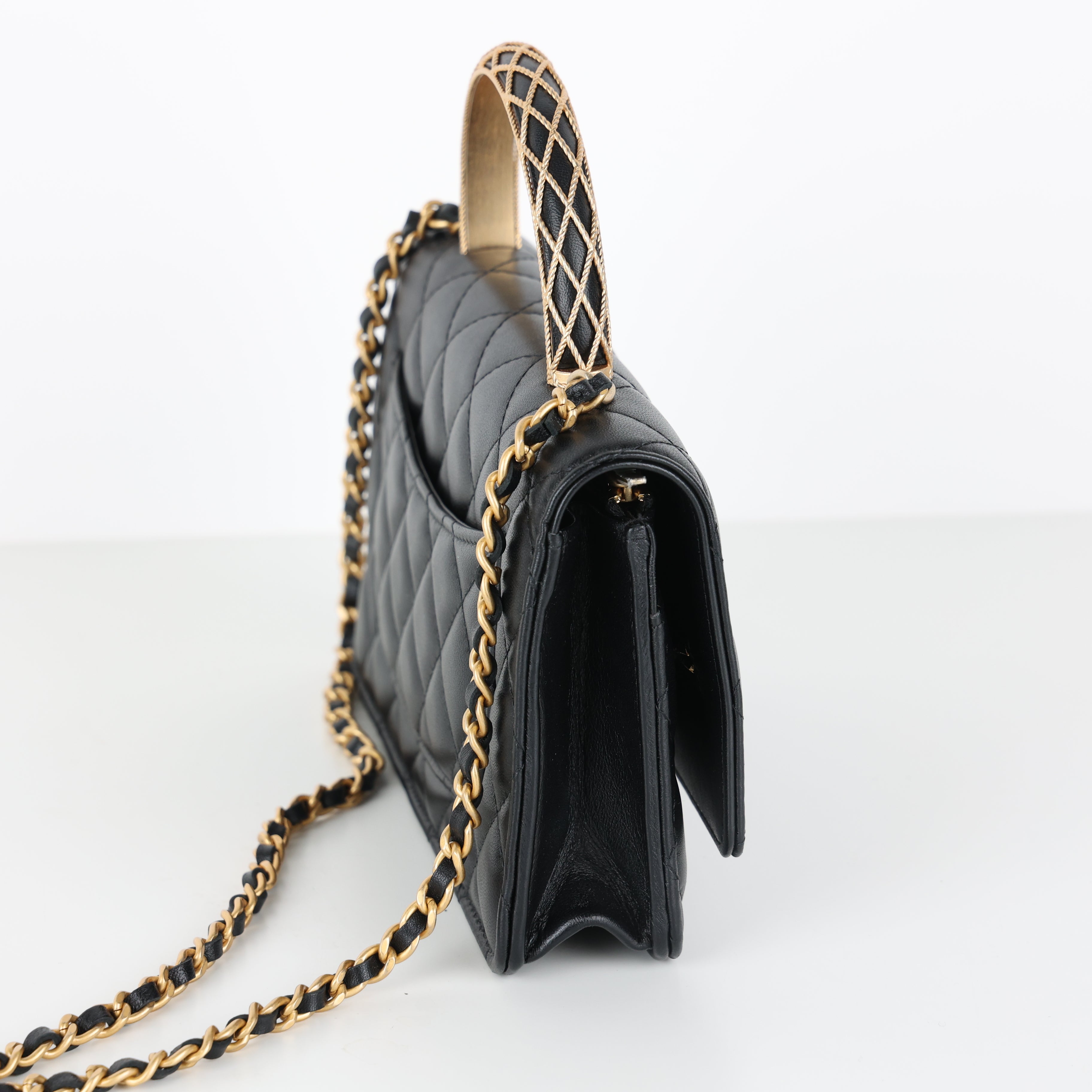 Chanel, Lambskin Wallet On Chain