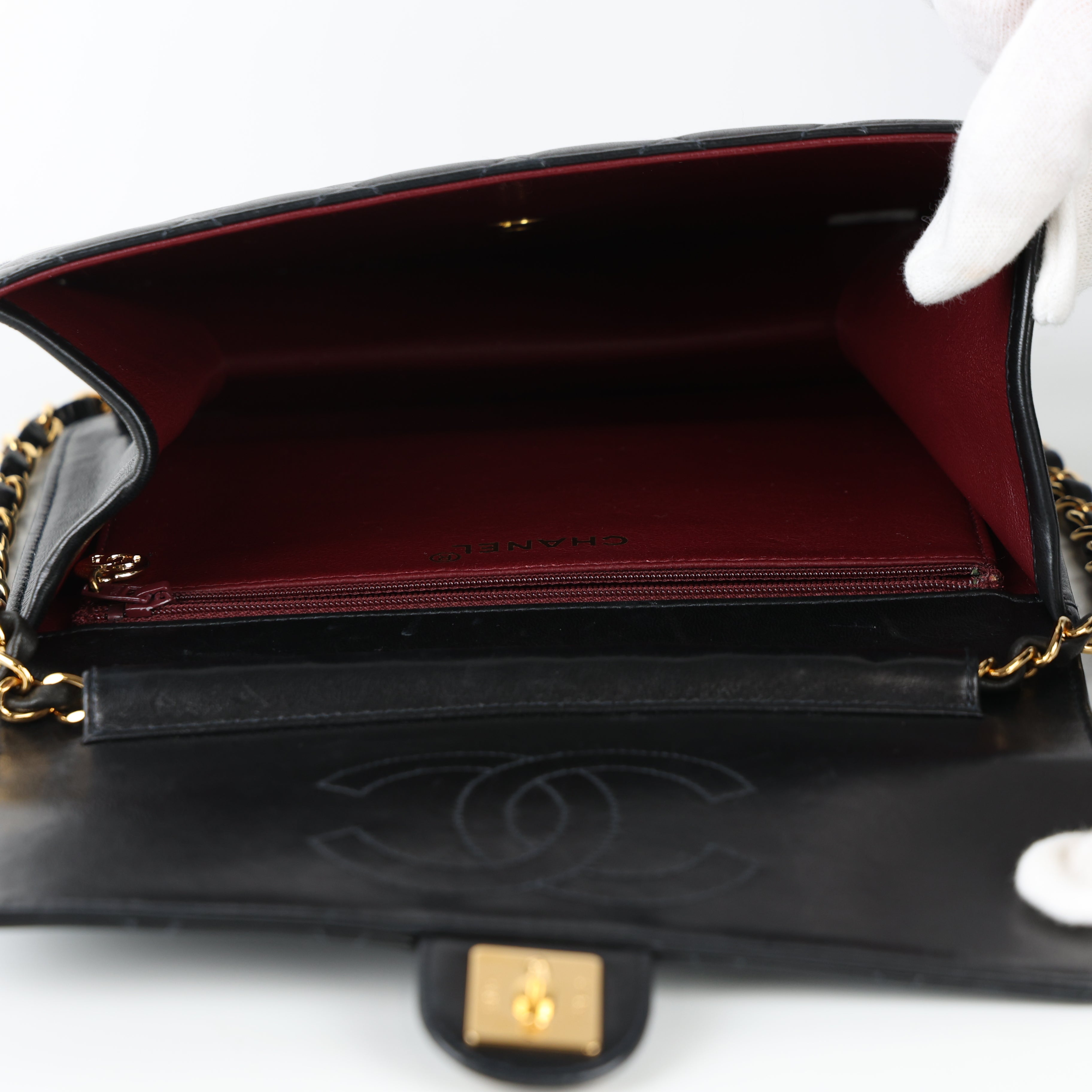 Chanel, Square Flap 24ct gold Bag