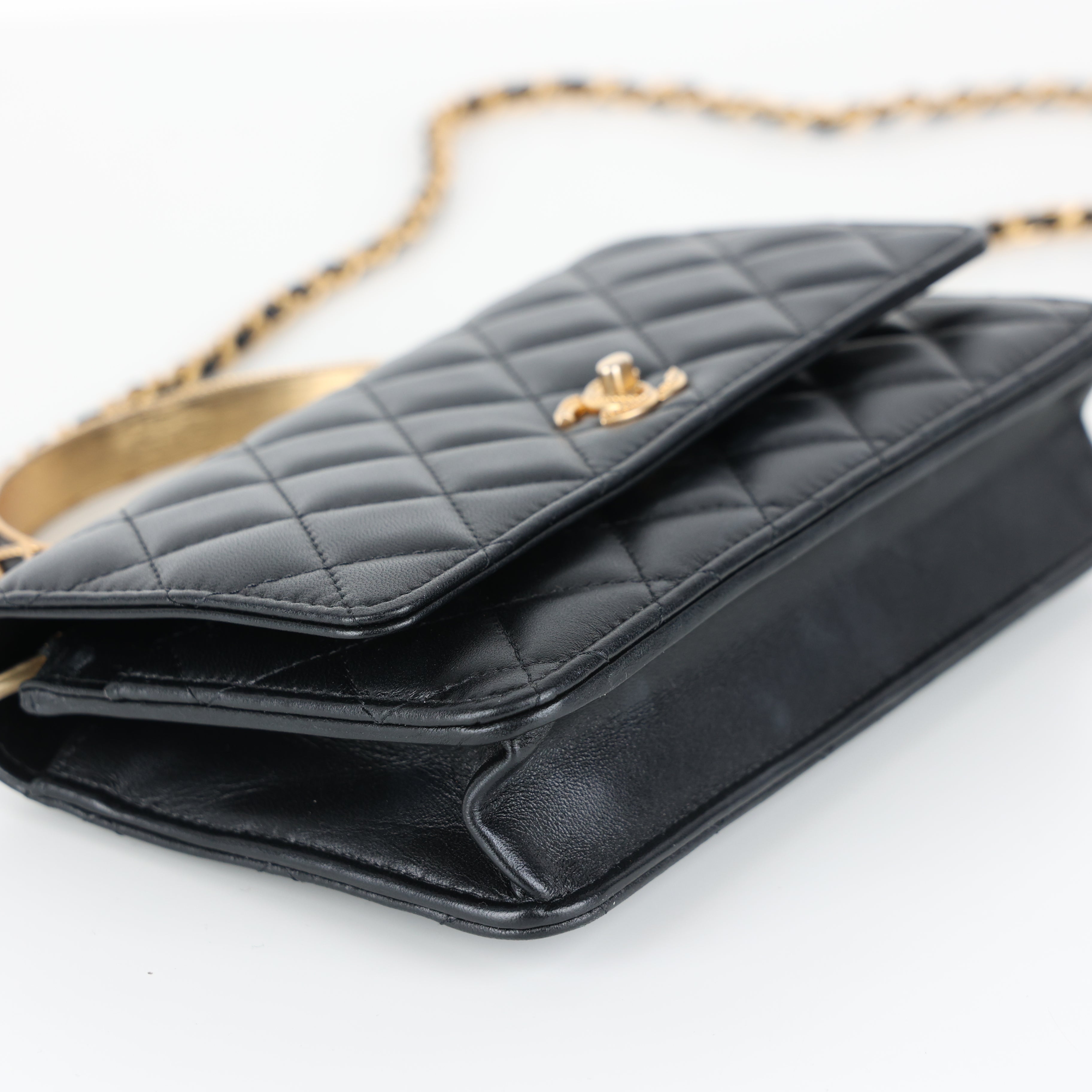 Chanel, Lambskin Wallet On Chain