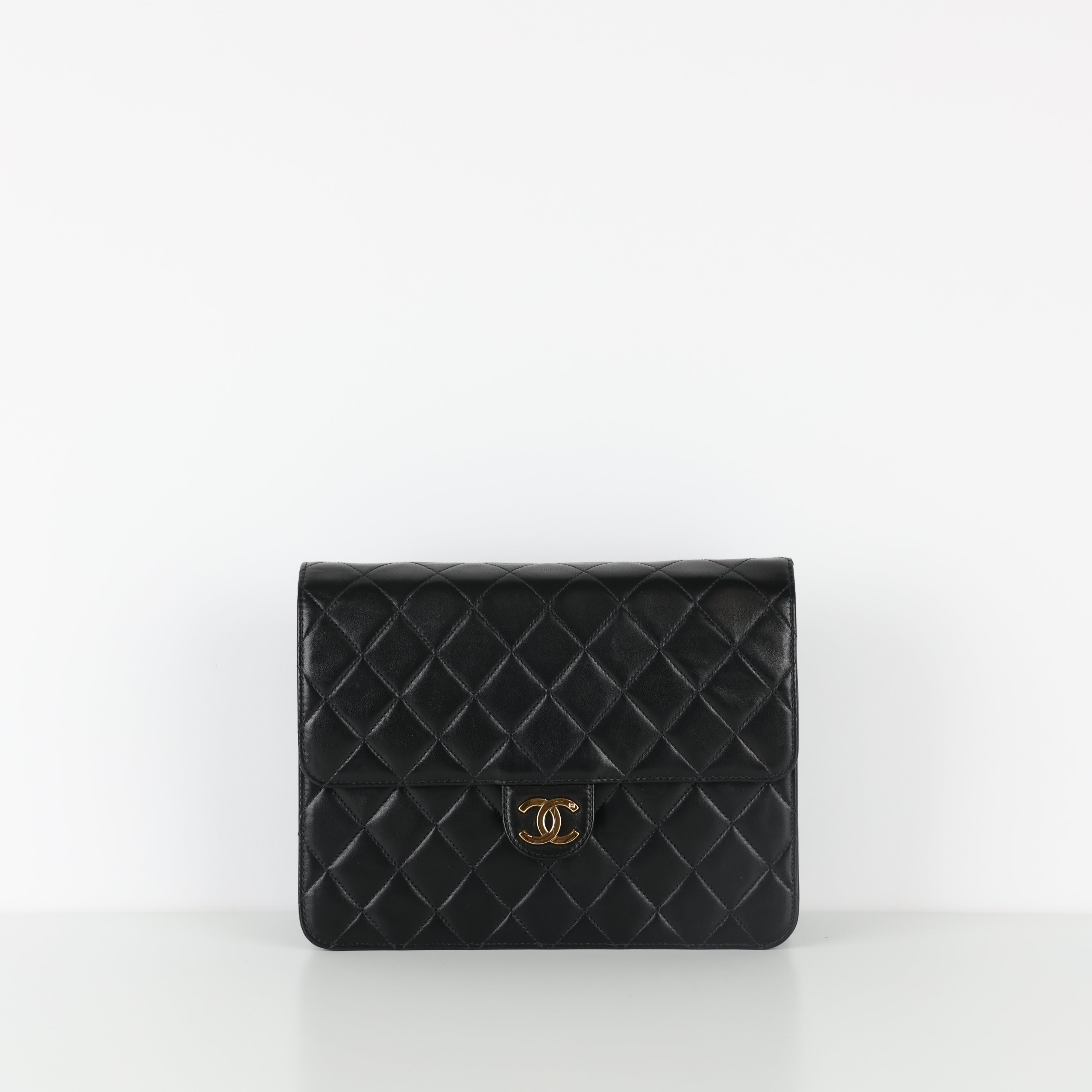 Chanel, Square Flap 24ct gold Bag