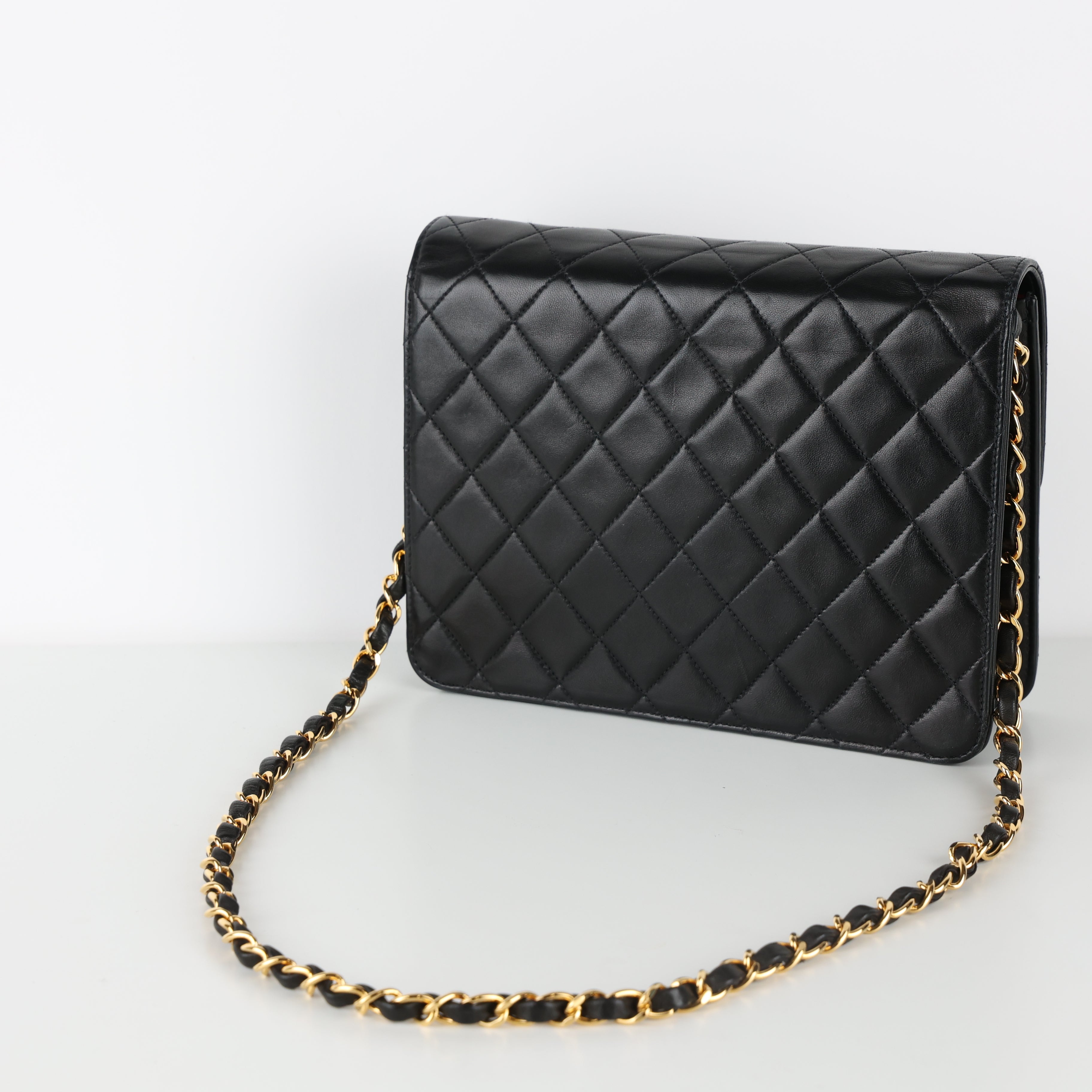Chanel, Square Flap 24ct gold Bag