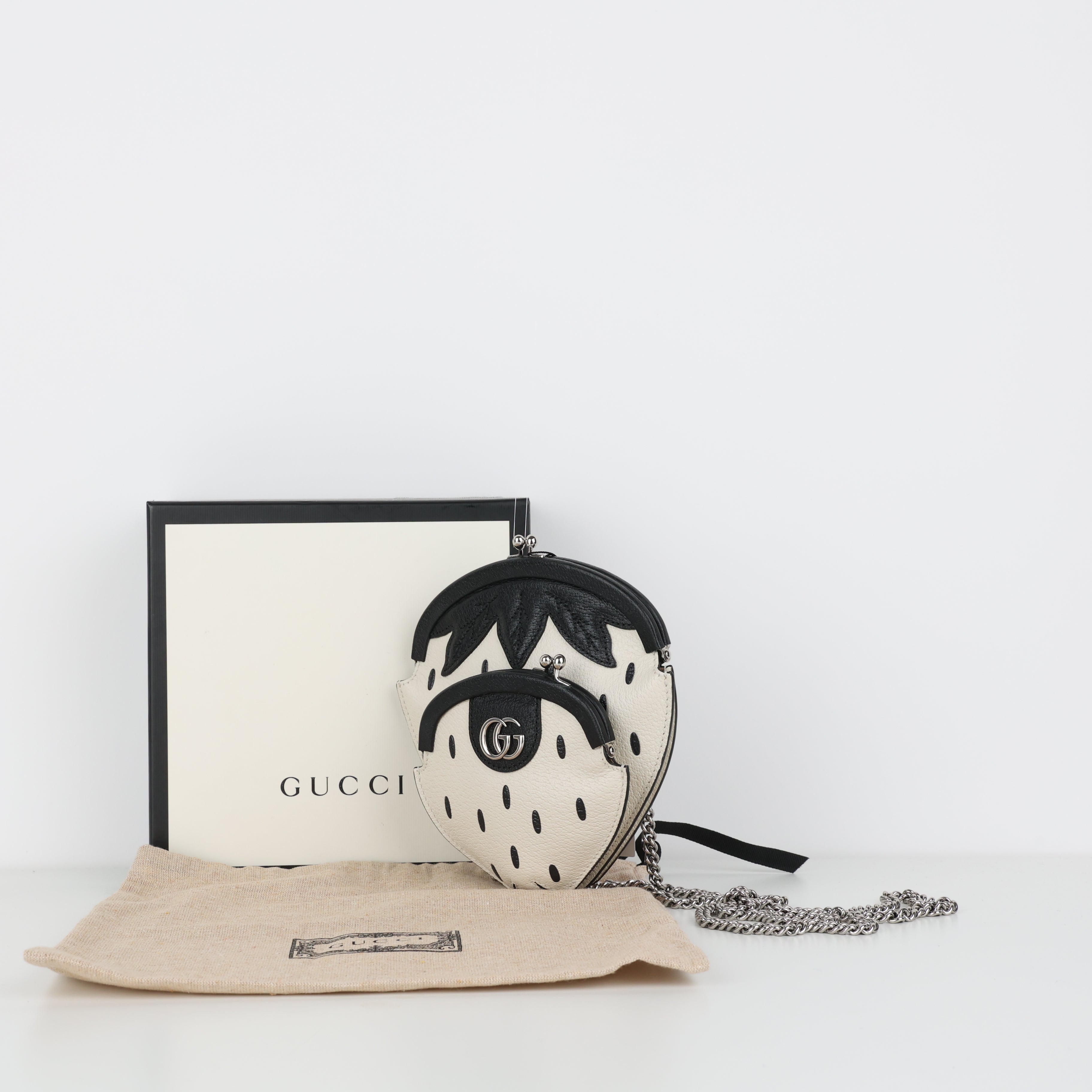 Gucci, Strawberry Crossbody Mini Bag