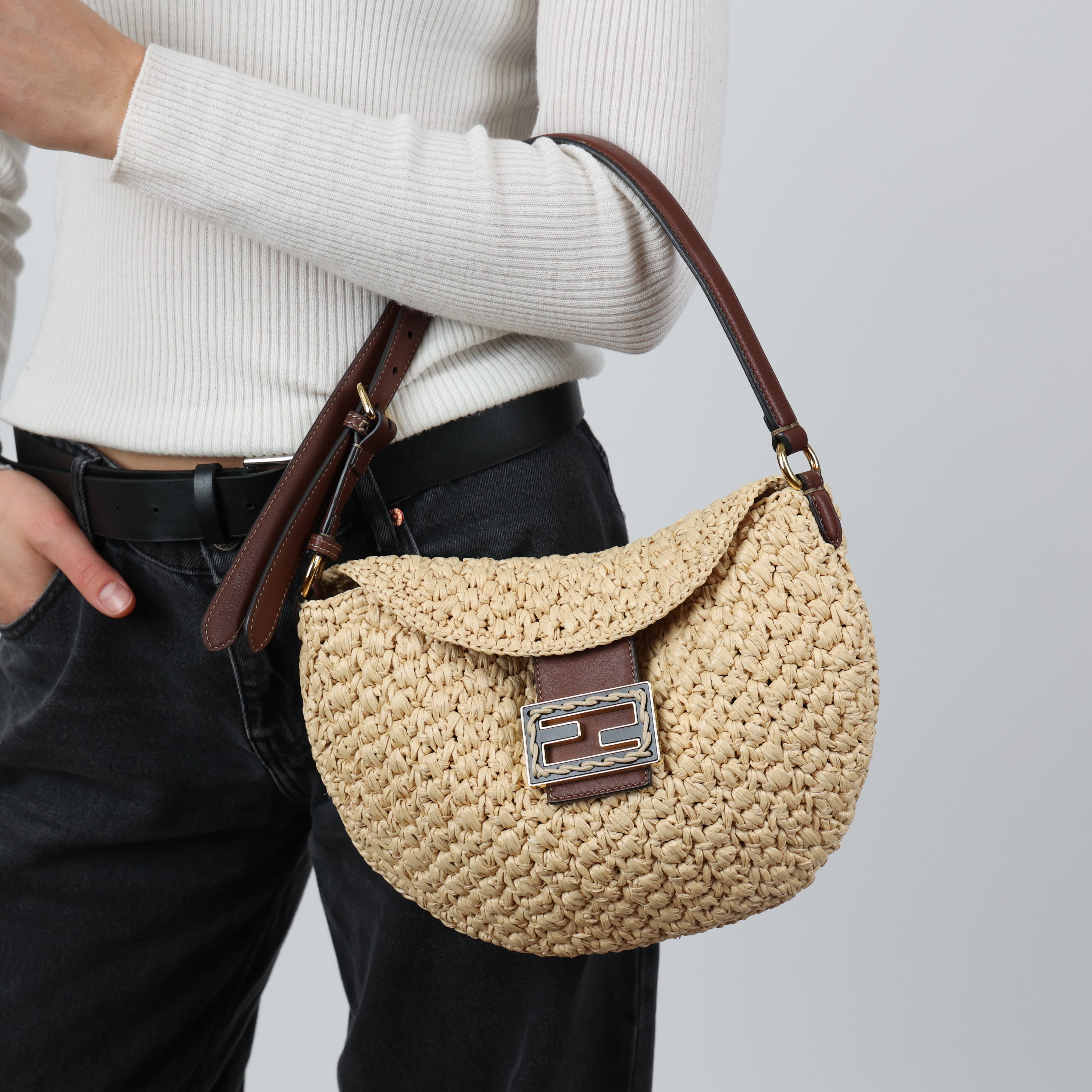 Fendi, Croissant Shoulder Bag