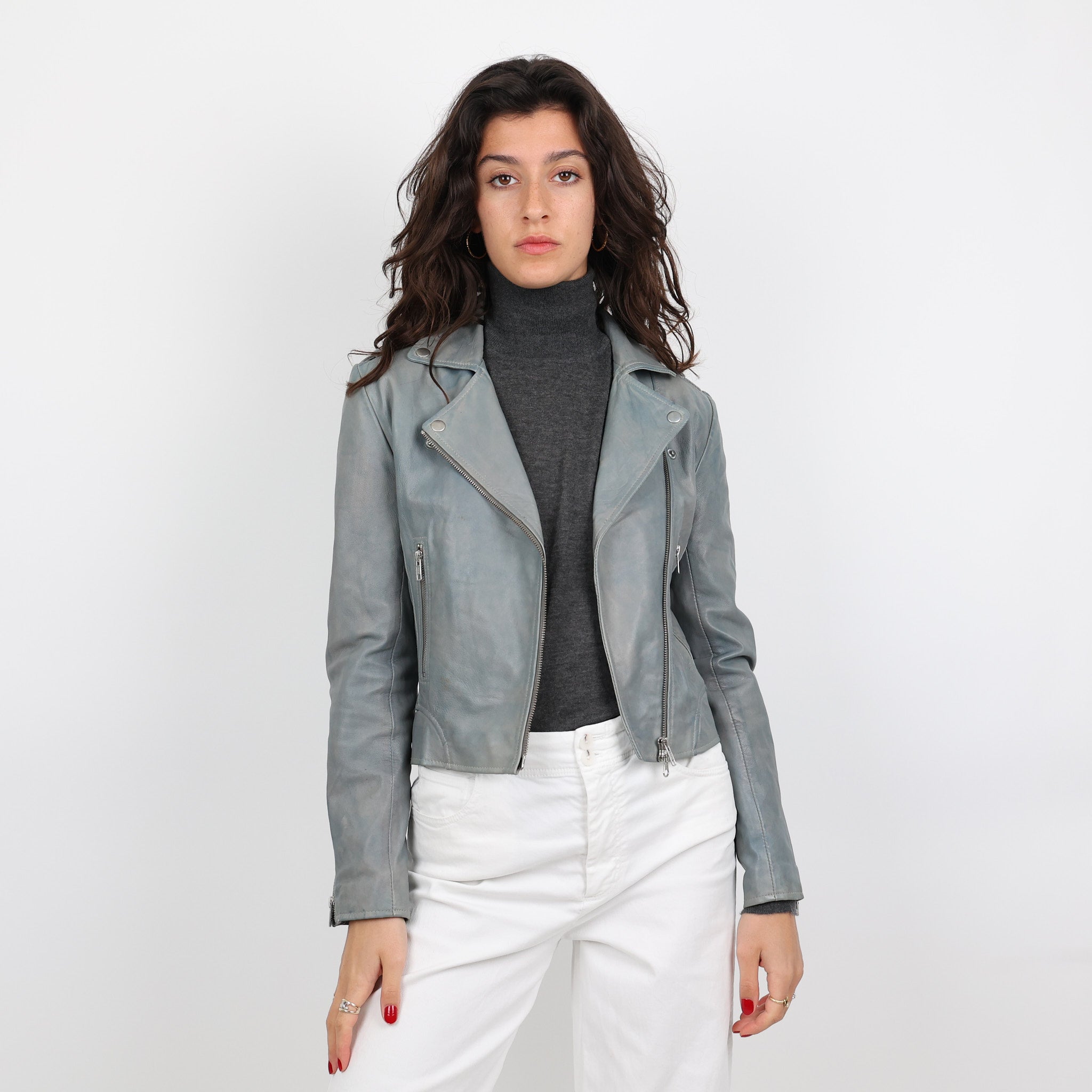 Bolongaro trevor slim fit leather jacket online