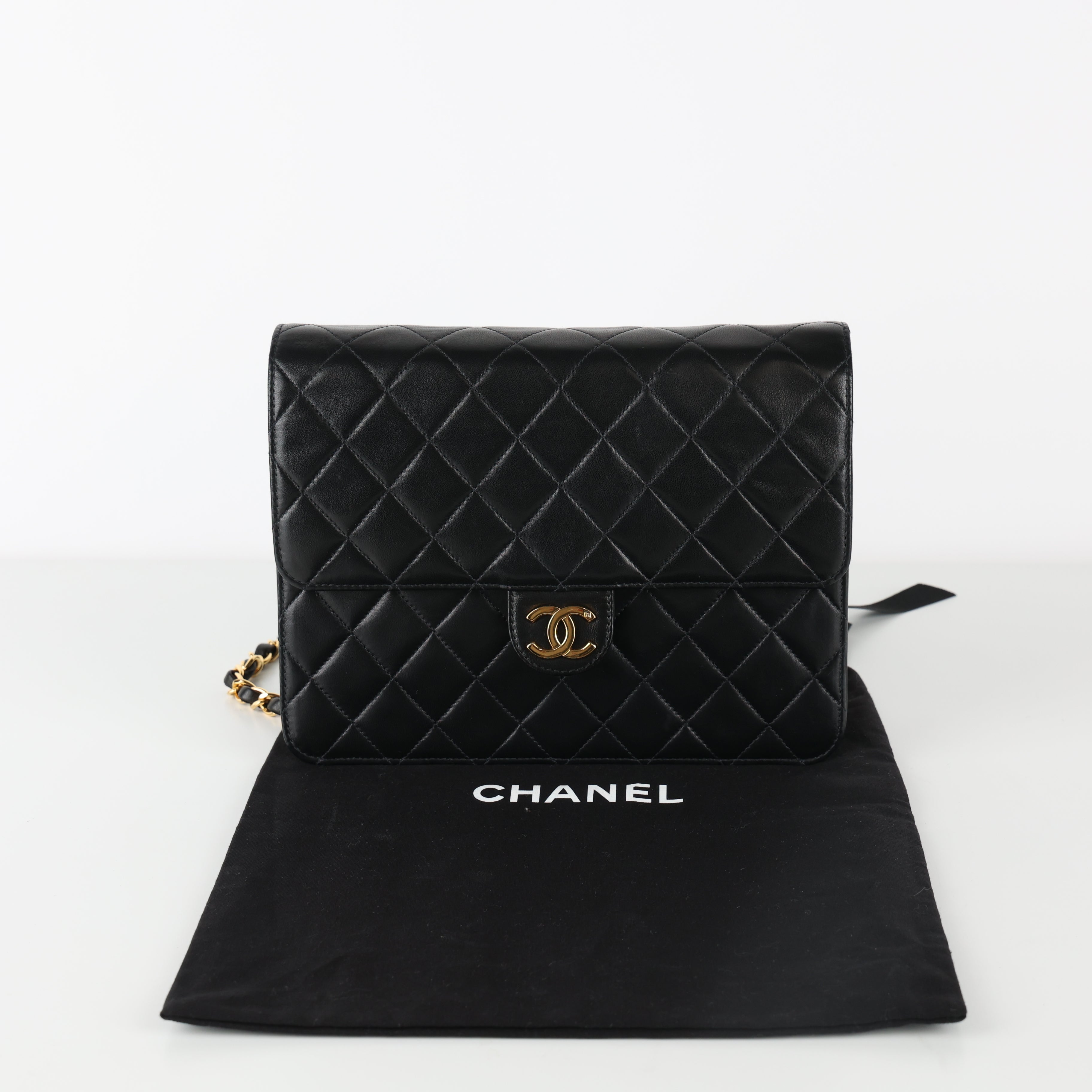 Chanel, Square Flap 24ct gold Bag