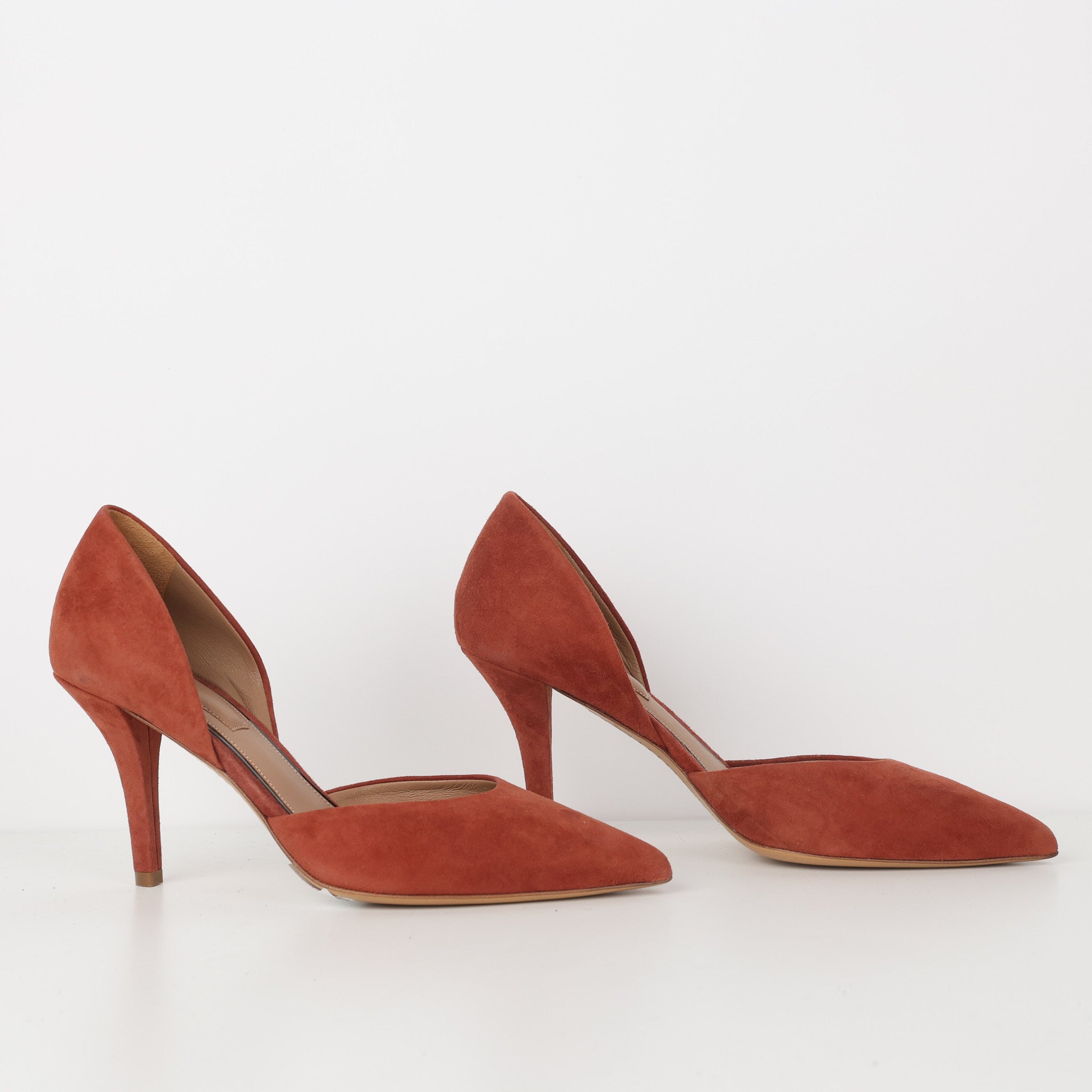 Zapatos Rebeca Sanver Wine Suede Pumps New Arrivals